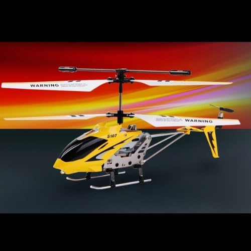 GoolRC Remote Control Helicopter S107/S107G RC Helicopters 3 Channel Mini Helicopter with Gyro for Beginners (Yellow)