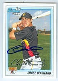 Sports Memorabilia Autograph Warehouse 247112 Chase dArnaud Autographed Baseball Card - Pittsburgh Pirates 2010 Topps Bowman - No. BP51