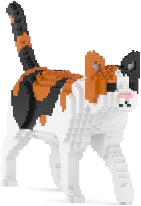 JEKCA Cat 11S-M01B | Calico Cat Plastic Building Blocks | Age 14+
