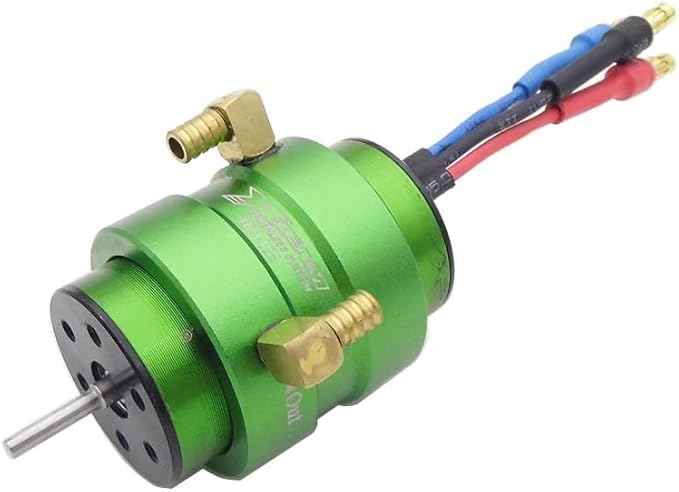 RC Boat 2440 KV4500 Brushless Motor 2S-3S 40A 5V/3A ESC and Water Cooling Jacket Kit for RC Boat Jet Drive Speed Boat Marine