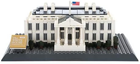Apostrophe Games White House Building Block Set (770 Pieces) Washington D.C. White House Famous Landmark Series - Architecture Model for Kids and Adults