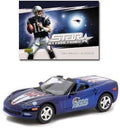 Upper Deck Collectibles NFL Corvette with Card in Display New England Patriots - Tom Brady