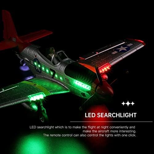 GoolRC WLtoys XK A280 RC Airplane 2.4GHz 4 Channel Brushless Remote Control Plane for Adults RC Aircraft Fighter with 6-Axis Gyro 3D/6G Mode and LED Searchlight Easy to Fly for Beginners