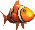 AUOK Remote Control Shark Toys Infrared RC Flying Clown Fish Balloon - Anti-Gravity Indoor Toy with Mid-Air Hovering for Fun Party Decorations &amp Gifts (Orange)
