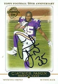 Sports Memorabilia Ciatrick Fason Autographed Football Card (Minnesota Vikings) 2005 Topps No.416 Rookie