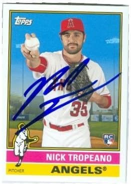 Sports Memorabilia Autograph Warehouse 247990 Nick Tropeano Autographed Baseball Card - Los Angeles Angels 2015 Topps Archives - No. 157 Rookie