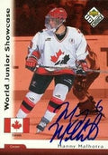 Sports Memorabilia Autograph Warehouse 67447 Manny Malhotra Autographed Hockey Card Team Canada 1998 Ud Choice No. 255