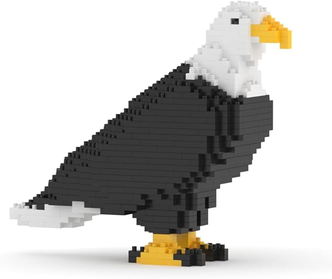 JEKCA Bald Eagle 01S | Bird Plastic Building Blocks | Age 14+