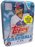 2021 Topps Series 1 MLB Baseball Tin (75 cards/bx Harper)