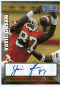 Sports Memorabilia Autograph Warehouse 270149 Yatil Green Autographed Football Card - University of Miami Hurricanes 67 1997 Score Board - No. YG1