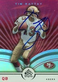 Sports Memorabilia Tim Rattay Autographed Football Card (San Francisco 49ers) 2005 Upper Deck Reflections No.82