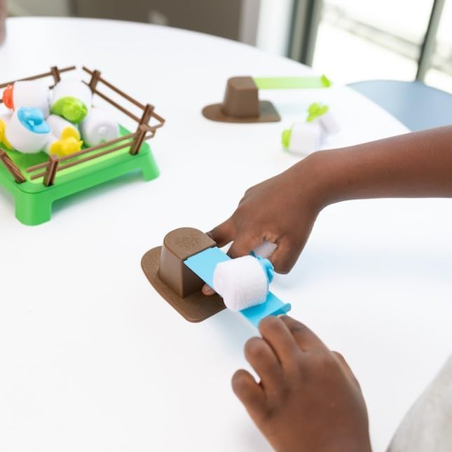 Fat Brain Toys Heap-O-Sheep Game Family Board Games for Kids and Adults Game of Catapulting Sheep 6 to Adult 2 to 4 Players