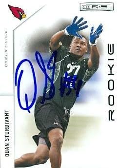 Sports Memorabilia Quan Sturdivant Autographed Football Card (Arizona Cardinals) 2011 Panini Rookies &amp Stars No.227