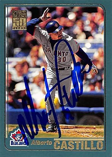 Sports Memorabilia Autograph Warehouse 301871 2001 Toops Alberto Castillo Autographed No.279 Baseball Card - Toronto Blue Jays FT