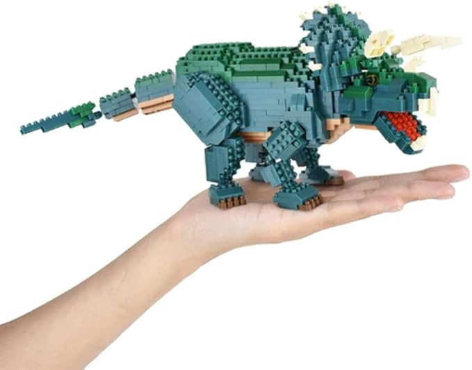nanoblock - Dinosaurs - Dinosaur Deluxe Edition Triceratops Advanced Hobby Series Building Kit