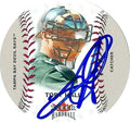 Sports Memorabilia Autograph Warehouse 302285 2003 Toby Hall Autographed No.132 Baseball Card - Tampa Rays