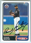 Sports Memorabilia Autograph Warehouse 246853 Armando Benitez Autographed Baseball Card - New York Mets 2003 Topps Total - No. 787