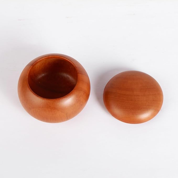 Mini Go Set: 13-line Nanzhu Go Board Solid Wood Small Go Stone Jar 1.2cm Black and White Go Stones