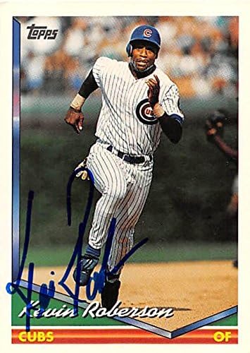 Sports Memorabilia Autograph Warehouse 248461 Kevin Roberson Autographed Baseball Card - Chicago Cubs 1994 Topps - No. 119