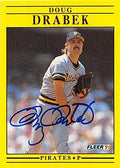 Sports Memorabilia Autograph Warehouse 247293 Doug Drabek Autographed Baseball Card - Pittsburgh Pirates 1991 Fleer - No. 36