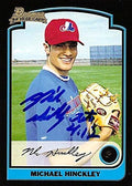 Sports Memorabilia Autograph Warehouse 244876 Michael Hinckley Autographed Baseball Card - Montreal Expos FT 2003 Bowman 1st Year - No. 233 Rookie