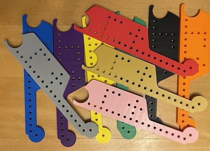 3D Printed Pegs and Jokers Board Game Sets Complete with Cards and Storage Bag (2-10 Player 64 Pieces)