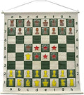 36 Pouch-Style Chess Demonstration Set with Deluxe Carrying Bag - Clear Plastic Pieces