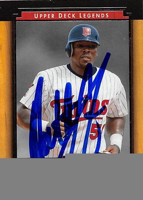 Sports Memorabilia Autograph Warehouse 246143 Matt Lawton Autographed Baseball Card - Minnesota Twins 2001 Upper Deck Legends - No. 34