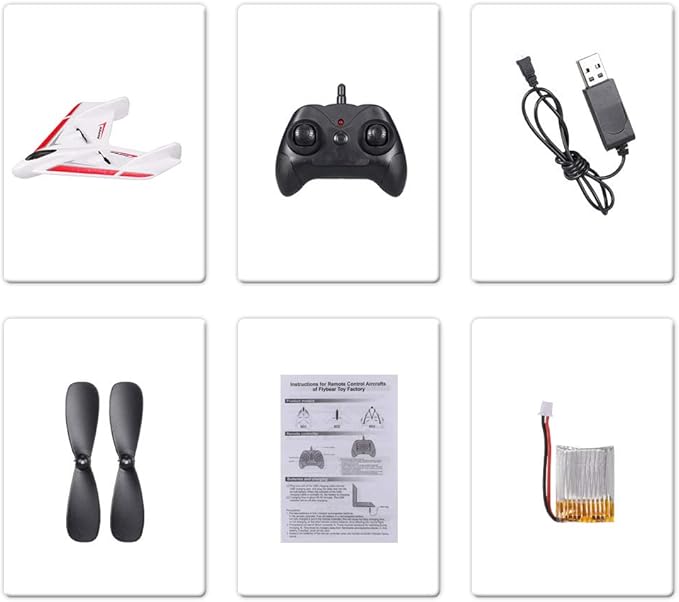 GoolRC FX601 RC Airplane 2.4Ghz 2 Channel Remote Control Plane Easy to Fly RC Aircraft for Beginners Teens and Adults