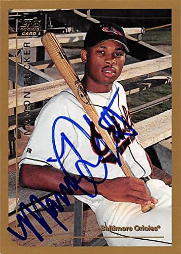 Sports Memorabilia Autograph Warehouse 343997 Mamon Tucker Autographed Baseball Card - Baltimore Orioles FT 1999 Topps Rookie No. T39