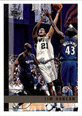 1997-98 Topps - Tim Duncan - San Antonio Spurs NBA Basketball Rookie Card - RC Card #115