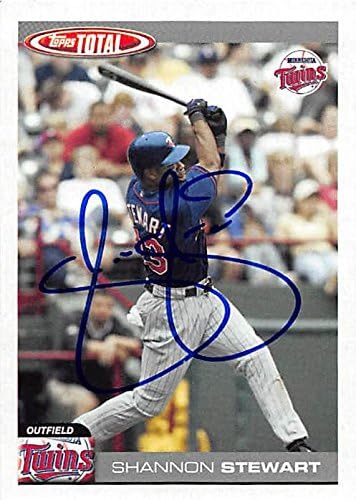 Sports Memorabilia Autograph Warehouse 270006 Shannon Stewart Autographed Baseball Card - Minnesota Twins FT 2004 Topps Total - No. 430