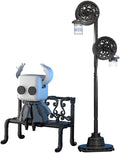 Knight Figure Building Toys Set 370 PCS Game Knight Merch with Light-Up Streetlamp &amp Sword Adult Collectible Display Model