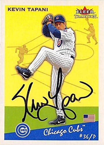 Sports Memorabilia Autograph Warehouse 248472 Kevin Tapani Autographed Baseball Card - Chicago Cubs 2002 Fleer Tradition - No. 195
