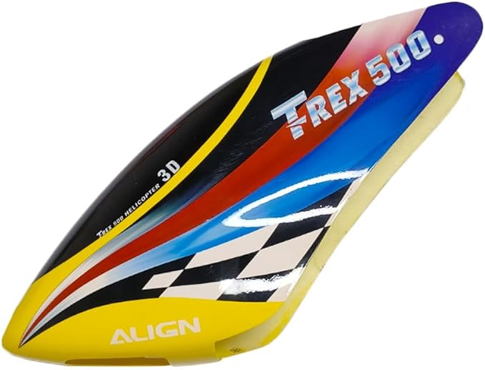 Align trex 500 ESP PRO RC Helicopter Glass Fiber Canopy Cover (Yellow)