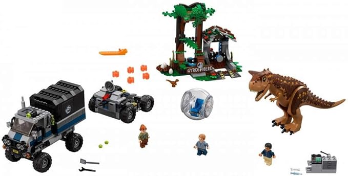 LEGO Jurassic World Carnotaurus Gyrosphere Escape 75929 Building Kit (577 Pieces)