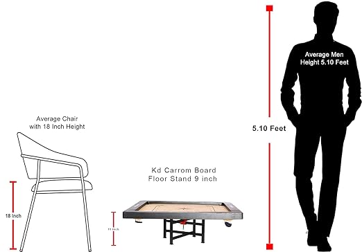 Surco Professional Carrom Board Carrom Stand Floor Stand