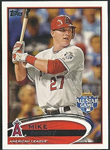 2012 Topps Update #US144 Mike Trout All-Star Card Los Angeles Angels