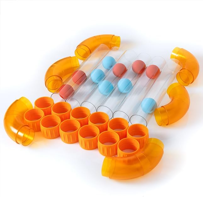 Fat Brain Toys Air Toobz Expansion Pack - Air-Powered STEM Building Toy for Kids &amp Teens Kids Building Toys STEM Toys for 3+ Year Old