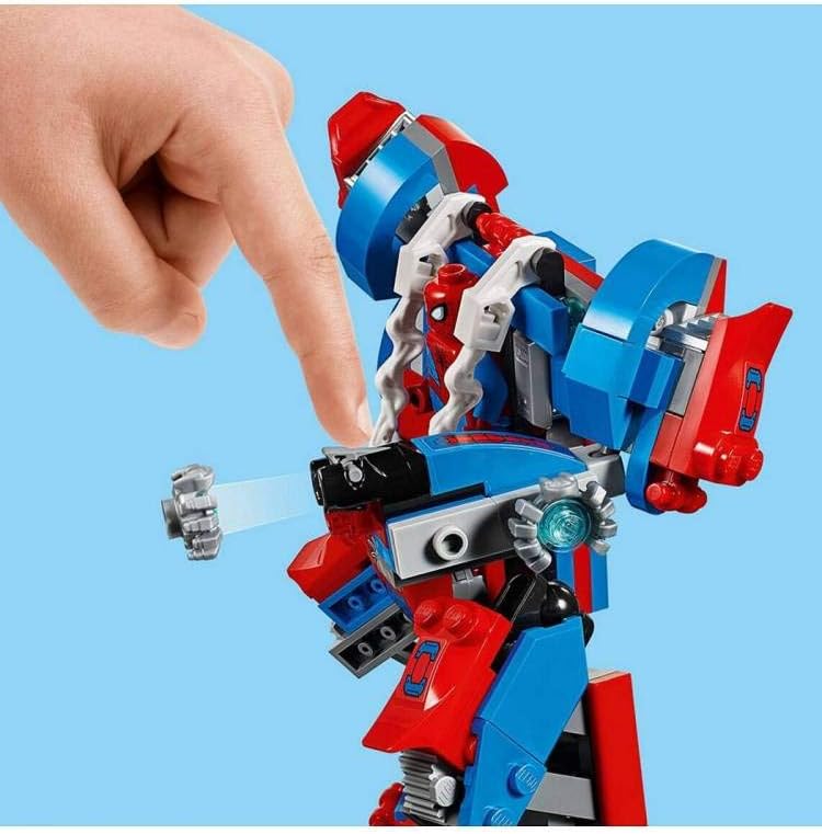 LEGO Super Heroes Marvel Spider Mech Vs. Venom 76115 Action Toy Building Kit with Web Shooter and Gripping Toy Claw Includes Spider-Man Minifigures Venom and Ghost Spider (604 Pieces)