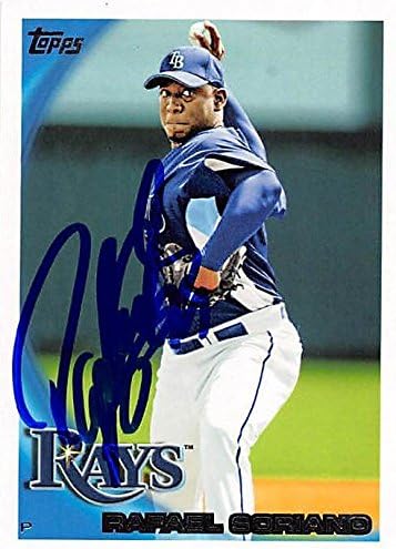 Sports Memorabilia Autograph Warehouse 247663 Rafael Soriano Autographed Baseball Card - Tampa Rays 2010 Topps - No. 514