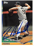 Sports Memorabilia Autograph Warehouse 301863 1994 Topps Tim Worrell Autographed No.458 Baseball Card - San Diego Padres