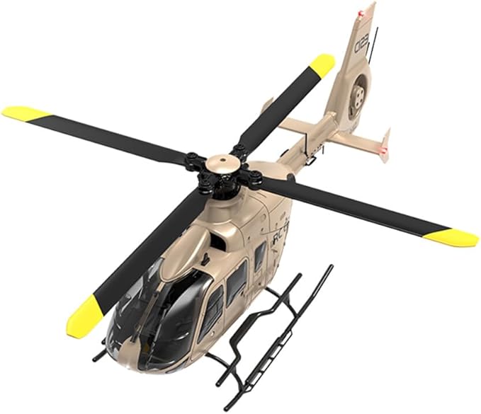 RC ERA C123 EC135 6CH RC Helicopter 1/36 Scale Military Aircraft Single-Rotor Gyroscopic Stabilization with Altitude Hold/One-Key Take Off for Beginners &amp Adults -RTF/2 Battery