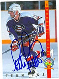 Sports Memorabilia Autograph Warehouse 24980 Peter Ferraro Autographed Hockey Card Team USA