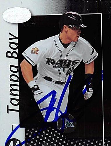 Sports Memorabilia Autograph Warehouse 247540 Toby Hall Autographed Baseball Card - Tampa Rays 2002 Leaf Certified - No. 64