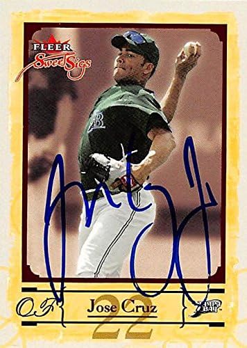 Sports Memorabilia Autograph Warehouse 247438 Jose Cruz Jr. Autographed Baseball Card - Tampa Rays 2004 Fleer Sweet Sigs - No. 59