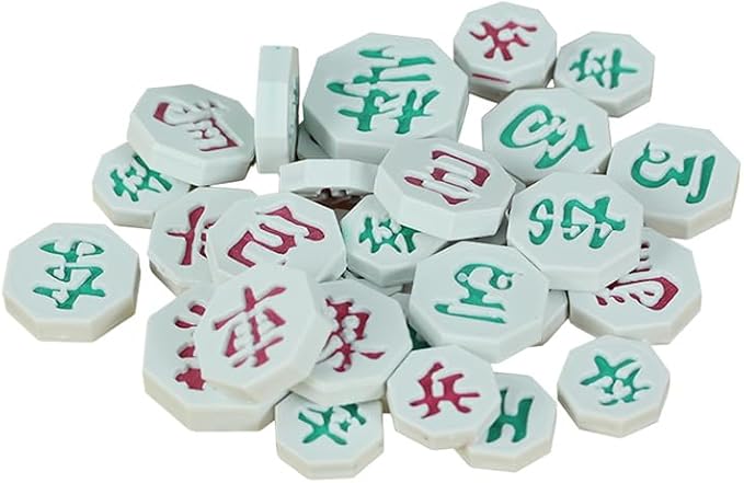 Janggi Korean Chess Stones/Chinese Chess (Xiangqi) - A Game Played by Launching Pieces Flicking Stones Board Game Travel Set