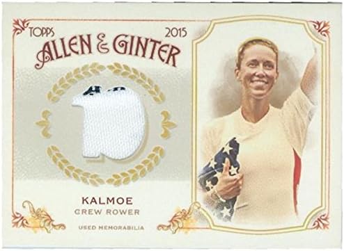 Autograph Warehouse 343493 Megan Kalmoe Athlete Worn Memorabilia Patch Trading Card - Crew Rower 2015 Topps Allen &amp Ginters No. FSRB-MKA