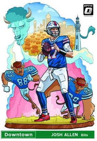 2021 Panini Donruss Optic Football Jumbo Cello Pack (Green Velocity Parallels!) - 12 Trading Cards per Pack