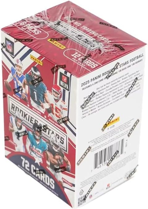 NEW 2025 ROOKIES and STARS Football Card HOBBY Direct BLASTER Box 1 Autograph or Jersey Card Per Box!